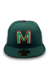 Load image into Gallery viewer, 59Fifty 2024 Serie Del Caribe Mexico &quot;M&quot; Dark Green - Grey UV
