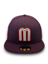 Load image into Gallery viewer, 59Fifty 2023 World Baseball Classic Mexico &quot;M&quot; Maroon - Grey UV
