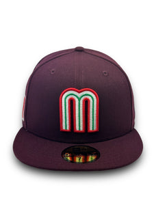 59Fifty 2023 World Baseball Classic Mexico "M" Maroon - Grey UV