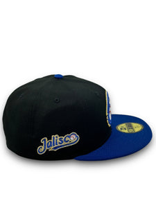 59Fifty Charros de Jalisco "Jalisco" Side Script Liga Mexicana 2-Tone Black/Royal - Grey UV