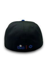 Load image into Gallery viewer, 59Fifty Charros de Jalisco &quot;Jalisco&quot; Side Script Liga Mexicana 2-Tone Black/Royal - Grey UV
