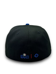 59Fifty Charros de Jalisco "Jalisco" Side Script Liga Mexicana 2-Tone Black/Royal - Grey UV