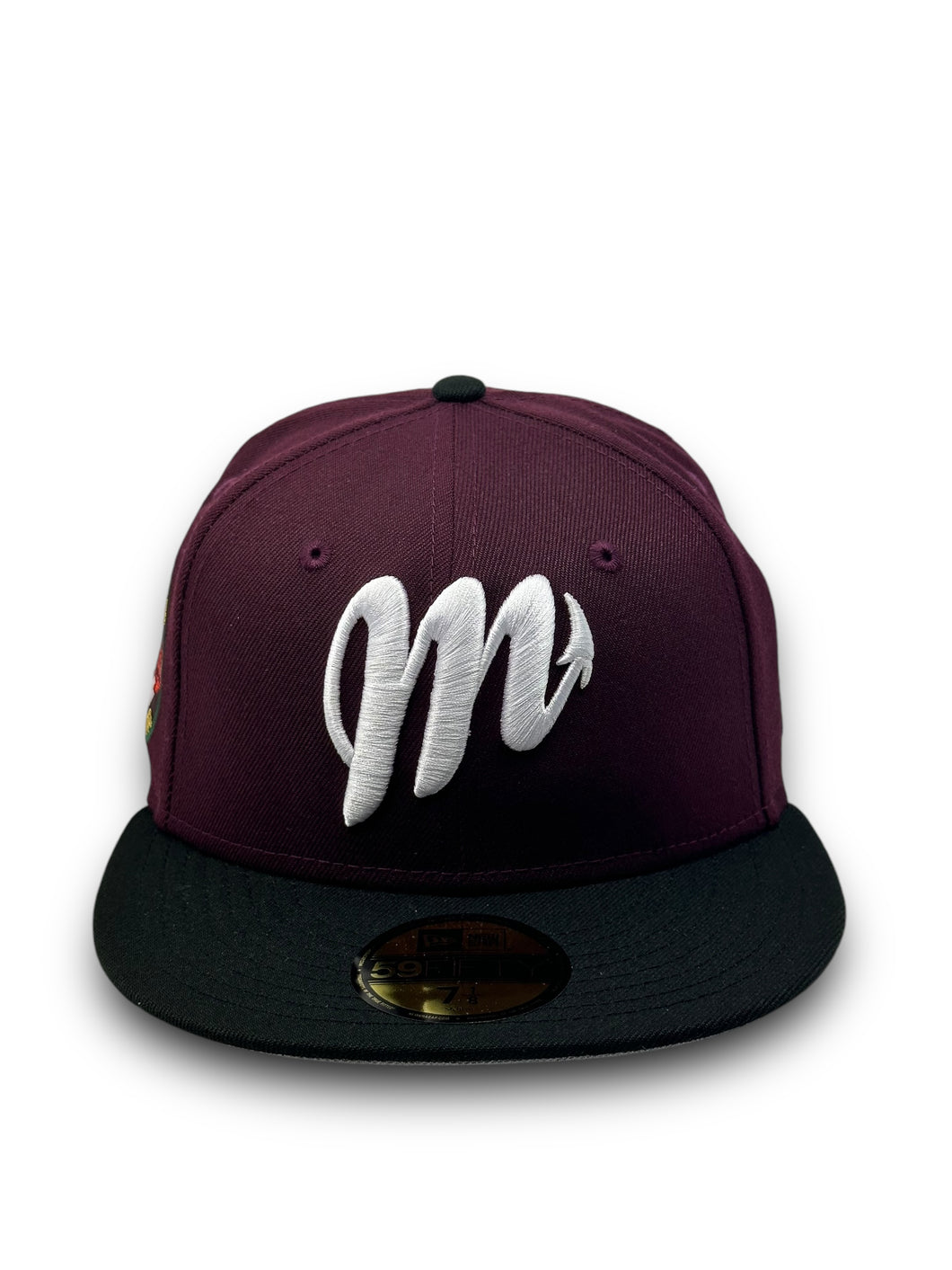 59Fifty Diablos Rojos Del Mexico Liga Mexicana 2-Tone Maroon/Black - Grey UV