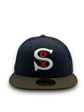 Load image into Gallery viewer, 59Fifty Chicago White Sox American League Patch 2-Tone Navy/Brown - Grey UV by @bluebrims
