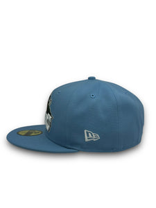 [HOUNDS DOG HOUSE] 59Fifty New Era Hounds Fitted Hat Sky Blue - Grey UV