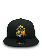 Load image into Gallery viewer, [HOUNDS DOG FACE] 59Fifty New Era Hounds Fitted Hat Black/Black - Grey UV
