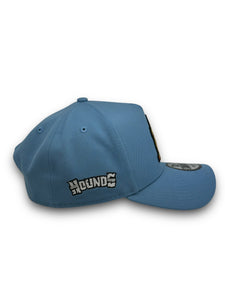 [HOUNDS DOG FACE] 9Forty A-Frame New Era Adjustable Snapback OTC Sky Blue - Grey UV