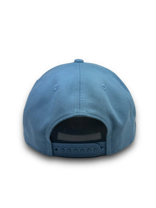 [HOUNDS DOG FACE] 9Forty A-Frame New Era Adjustable Snapback OTC Sky Blue - Grey UV