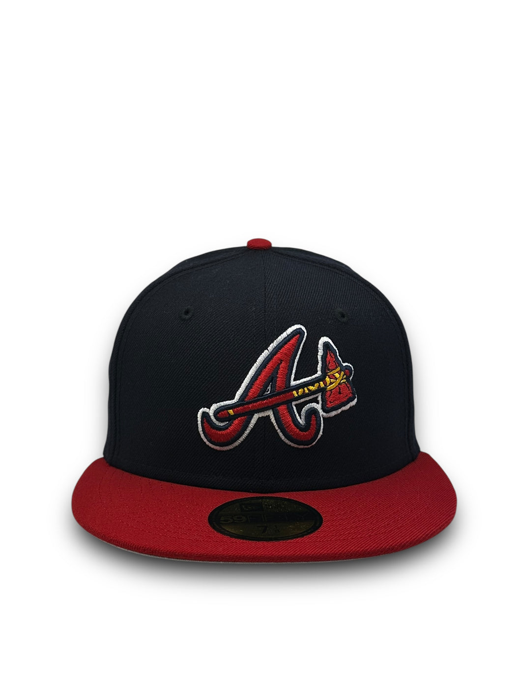 [Retro Authentic Collection] 59Fifty On-Field Atlanta Braves ALT 2005-2006 Navy/Scarlet - Grey UV