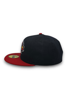 [Retro Authentic Collection] 59Fifty On-Field Atlanta Braves ALT 2005-2006 Navy/Scarlet - Grey UV