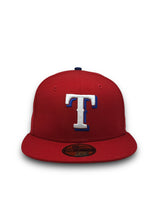 Load image into Gallery viewer, [Retro Authentic Collection] 59Fifty On-Field Texas Rangers Home 1999 Scarlet/Scarlet - Grey UV
