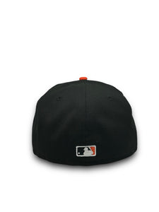 [Retro Authentic Collection] 59Fifty On-Field Baltimore Orioles ALT 2005-2006 Black/Orange  - Grey UV