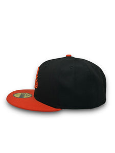 [Retro Authentic Collection] 59Fifty On-Field Baltimore Orioles ALT 2005-2006 Black/Orange  - Grey UV