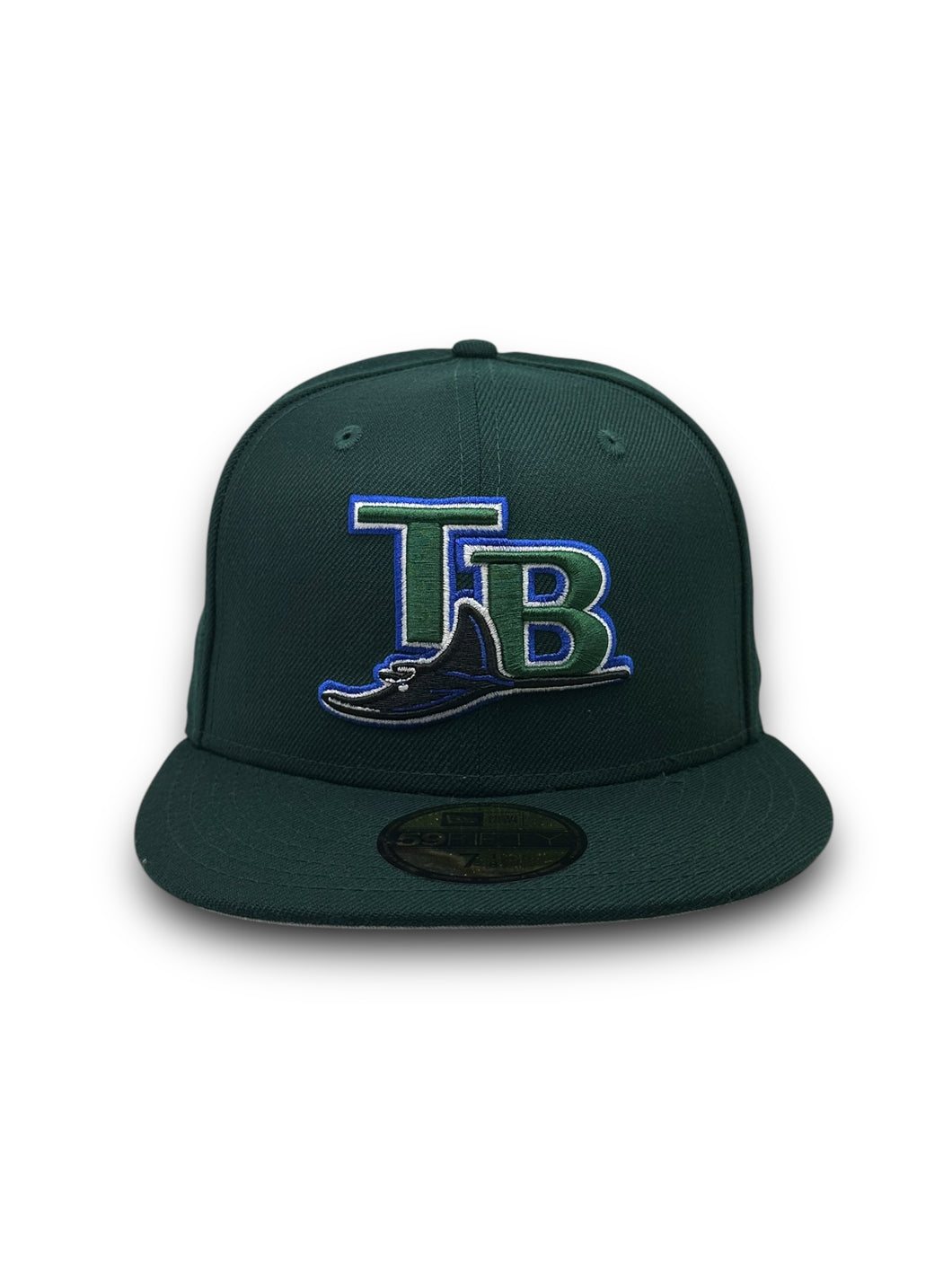 [Retro Authentic Collection] 59Fifty On-Field Tampa Bay Rays ALT2 2004-2006 Dark Green - Grey UV