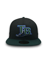 Load image into Gallery viewer, [Retro Authentic Collection] 59Fifty On-Field Tampa Bay Rays ALT1 2001-2005 Black/Green - Grey UV
