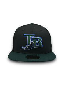 [Retro Authentic Collection] 59Fifty On-Field Tampa Bay Rays ALT1 2001-2005 Black/Green - Grey UV