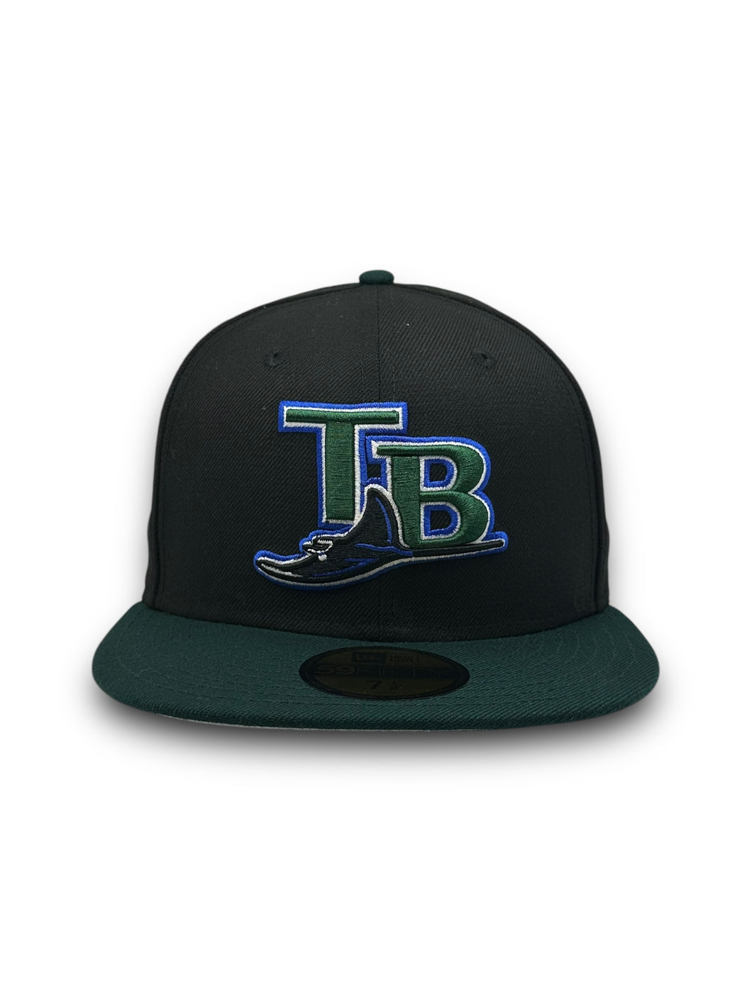 [Retro Authentic Collection] 59Fifty On-Field Tampa Bay Rays ALT1 2001-2005 Black/Green - Grey UV