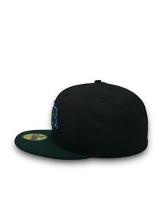 [Retro Authentic Collection] 59Fifty On-Field Tampa Bay Rays ALT1 2001-2005 Black/Green - Grey UV