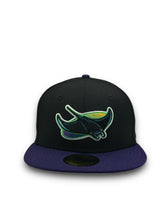 Load image into Gallery viewer, [Retro Authentic Collection] 59Fifty On-Field Tampa Bay Rays ALT2 1999-2000 Black/Purple - Grey UV
