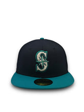 Load image into Gallery viewer, [Retro Authentic Collection] 59Fifty On-Field Seattle Mariners 1999-2003 Home Navy/Teal  - Grey UV
