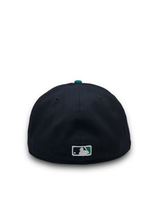 [Retro Authentic Collection] 59Fifty On-Field Seattle Mariners 1999-2003 Home Navy/Teal  - Grey UV