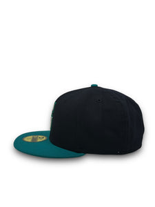 [Retro Authentic Collection] 59Fifty On-Field Seattle Mariners 1999-2003 Home Navy/Teal  - Grey UV