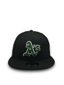 [Retro Authentic Collection] 59Fifty On-Field Oakland Athletics ALT 2000-2006 Black/Black - Grey UV