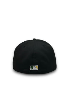 [Retro Authentic Collection] 59Fifty On-Field Oakland Athletics ALT 2000-2006 Black/Black - Grey UV