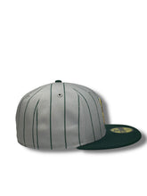 Load image into Gallery viewer, 59Fifty LMB Pericos de Puebla Game Cap ALT 2T Pin Stripe/Dark Green - Black UV
