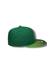 Load image into Gallery viewer, 59Fifty LMB Pericos de Puebla Game Cap Away Fade Kelly Green - Black UV
