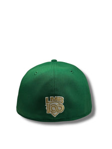 59Fifty LMB Pericos de Puebla Game Cap Away Fade Kelly Green - Black UV