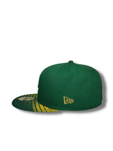 Load image into Gallery viewer, 59Fifty LMB Pericos de Puebla Game Cap Away Fade Kelly Green - Black UV
