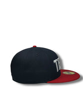 Load image into Gallery viewer, 59Fifty LMB Tecolotes de Los 2 Laredos Game Cap ALT Statement 2T Navy/Scarlet - Black UV
