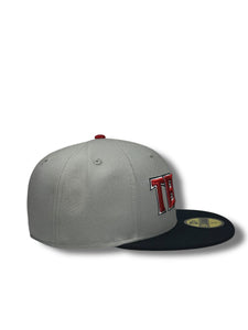 59Fifty LMB Tecolotes de Los 2 Laredos Game Cap ALT 2T Wordmark Grey/Navy - Black UV