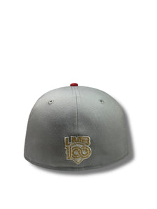 59Fifty LMB Tecolotes de Los 2 Laredos Game Cap ALT 2T Wordmark Grey/Navy - Black UV