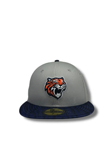 59Fifty LMB Tigres De Quintana Roo Game Cap Away 2T Grey/Navy Tiger Stripes - Black UV