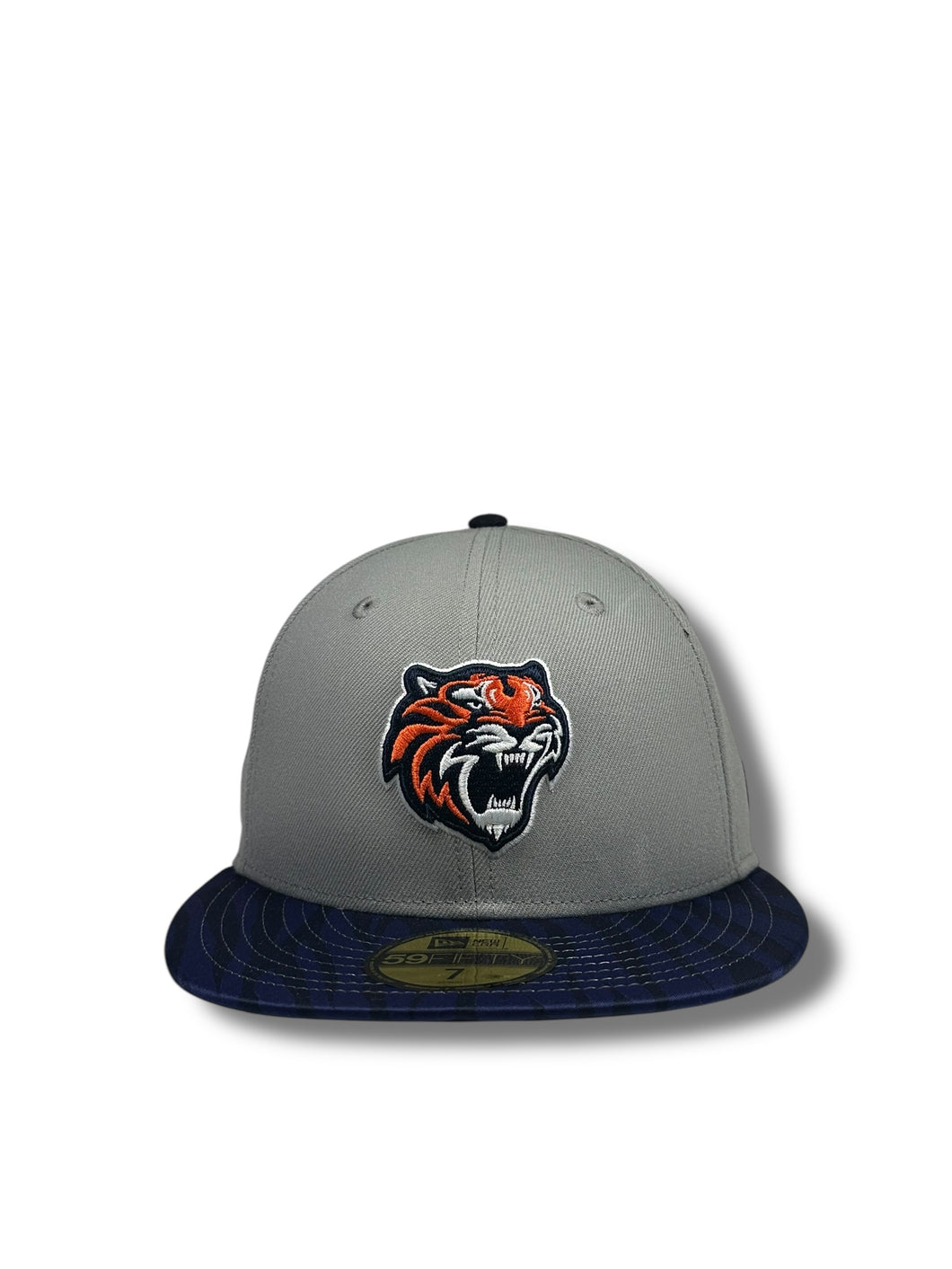 59Fifty LMB Tigres De Quintana Roo Game Cap Away 2T Grey/Navy Tiger Stripes - Black UV