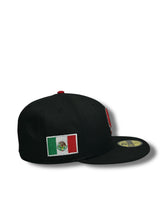 Load image into Gallery viewer, 59Fifty LMB Guerreros de Oaxaca Game Cap Away Mex Flag SP Black - Black UV
