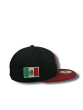 Load image into Gallery viewer, 59Fifty LMB Guerreros de Oaxaca Game Cap ALT Mex Flag SP 2T Black/Dark Red - Black UV
