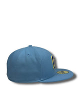 Load image into Gallery viewer, 59Fifty LMB Charros de Jalisco Game Cap ALT &quot;CH&quot; Sky Blue - Black UV
