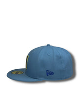 Load image into Gallery viewer, 59Fifty LMB Charros de Jalisco Game Cap ALT &quot;CH&quot; Sky Blue - Black UV
