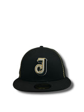 Load image into Gallery viewer, 59Fifty LMB Charros de Jalisco Game Cap ALT &quot;Charro&quot; Black/Gold - Black UV
