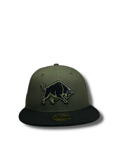 Load image into Gallery viewer, 59Fifty LMB Toros de Tijuana Game Cap Home ALT 2T Olive/Black - Black UV
