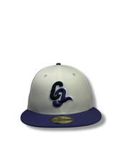 Load image into Gallery viewer, 59Fifty LMB Conspiradores de Querétaro Game Cap Home 2T Chrome/Purple - Black UV
