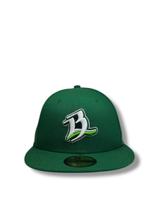 59Fifty LMB Bravos de Leon Game Cap Away Classic Kelly Green - Black UV
