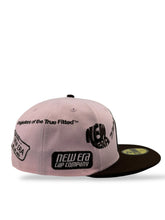 Load image into Gallery viewer, 59Fifty New Era Mexico Anniversary Pink/Brown Fitted Hat - Brown UV
