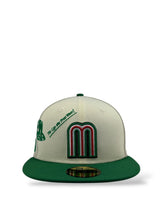 Load image into Gallery viewer, 59Fifty New Era Mexico Anniversary Stone/Chrome Fitted Hat - Red UV
