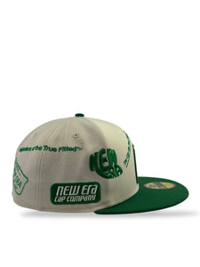 59Fifty New Era Mexico Anniversary Stone/Chrome Fitted Hat - Red UV