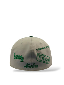 59Fifty New Era Mexico Anniversary Stone/Chrome Fitted Hat - Red UV