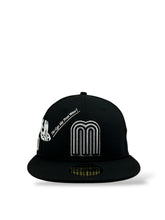 Load image into Gallery viewer, 59Fifty New Era Mexico Anniversary Black/Gray Fitted Hat - Gray UV
